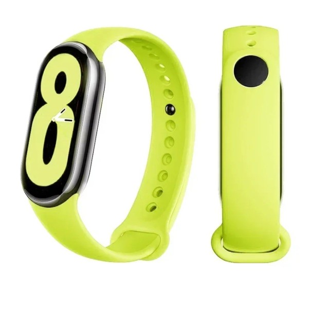 Λουράκι 22 εκ. για Xiaomi Mi Band 9 Smart Mi Band 9 Mi Band 8 Mi Band 8 NFC Σιλικόνης αθλητικός εναλλακτικός λουράκι Αδιάβροχο λουράκι για Miband 8–9 κίτρινο-πράσινο