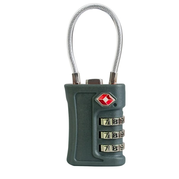 Lucchetto da viaggio per valigia con codice numerico a tre cifre 3,6 × 4 × 8 cm lega di zinco lucchetto di sicurezza multicolore grigio scuro