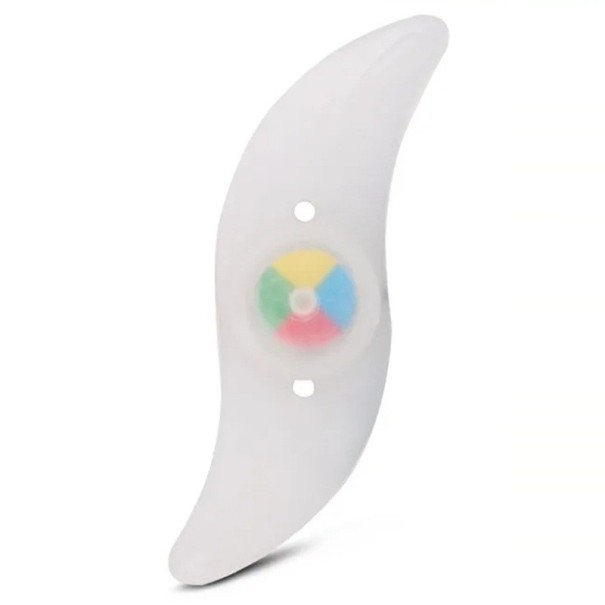 Luce LED per raggi di bicicletta 15 lm 12,8 × 3,5 cm Illuminazione colorata impermeabile per bicicletta 4 modalità Luce lampeggiante per ruote a raggi 1