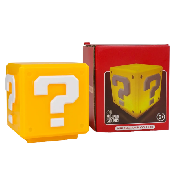 Luce notturna LED 10 cm Cubo con punto interrogativo Cubo musicale Lampada decorativa ricaricabile tramite USB Illuminazione notturna per la cameretta dei bambini 1