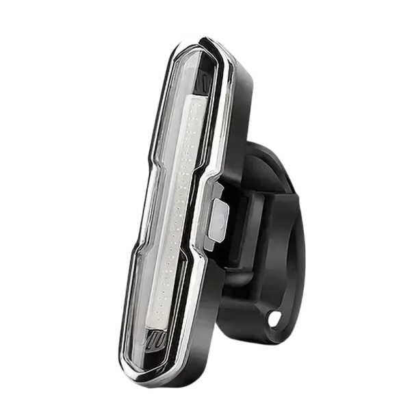 Luce posteriore per bicicletta 12 x 4 x 8,5 cm ricaricabile USB 500 mAh IPX5 impermeabile 110 lm 5 modalità di illuminazione Autonomia 10 ore Rotazione di 45° Luce di sicurezza per ciclismo blu