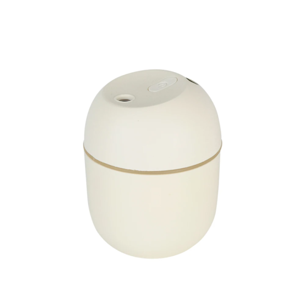 Luftbefeuchter 220 ml Nebeldiffusor 8 x 8 x 10 cm ABS-Material Leiser Dampfdiffusor Mini-Luftbefeuchter für Zuhause Büro Schlafzimmer weiß