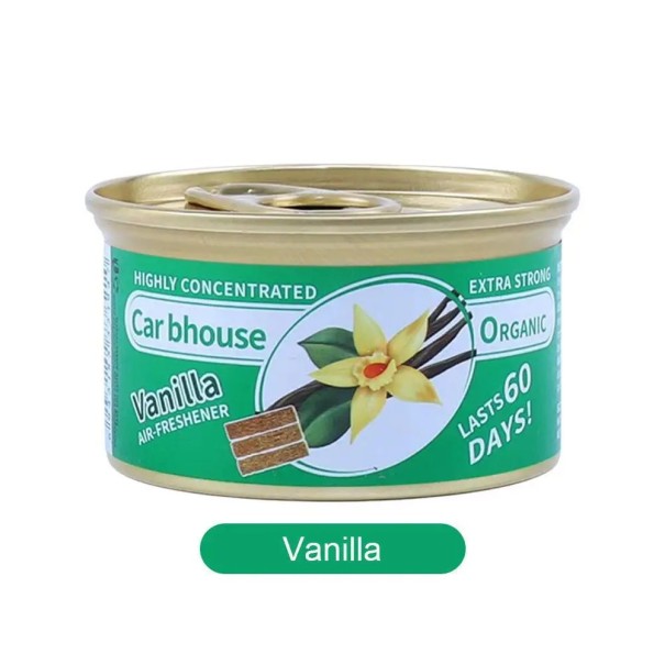 Lufterfrischer für Auto und Zuhause in der Dose, Geruchsabsorber für den Innenraum, lang anhaltendes Aroma, mehrere Düfte Vanilla