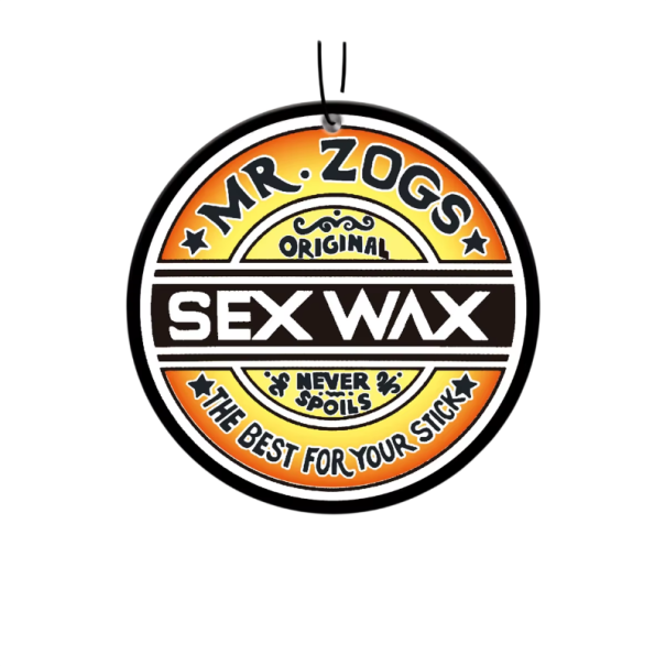 Luftfrisker til bil hængende rundt motiv SEX WAX langvarig duft flerfarvet til bilens interiør på spejlet 1