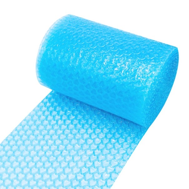 Luftpolsterfolie mit Herzblasen Rolle 20 cm × 5 m Kunststoffschutzfolie farbig zum Verpacken von Geschenken und Schutz blau