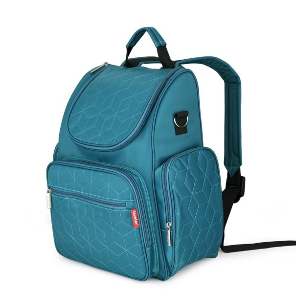 Luiertas met accessoires turquoise