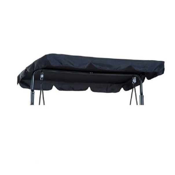 Luifel voor tuinschommel zwart 4