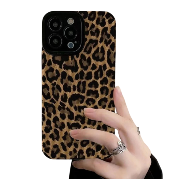 Luipaardhoesje voor iPhone 16 Pro Max Stijlvolle hoes Beschermhoes Luipaardpatroon Antislipontwerp Valbescherming Moderne accessoire 1