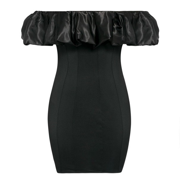 Lujoso mini vestido negro M