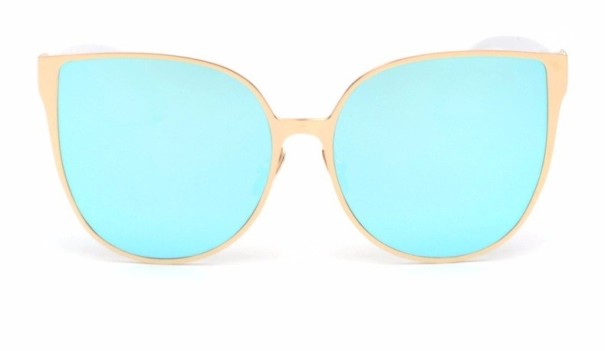 Luksusowe damskie okulary przeciwsłoneczne niebieski