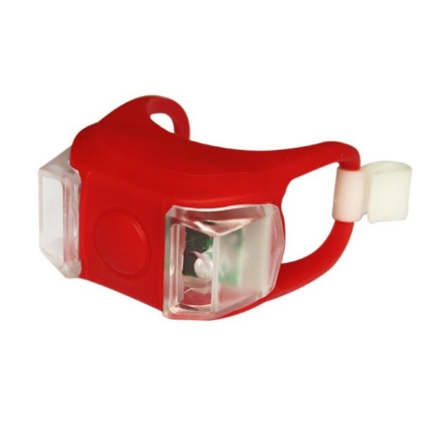 Lumière LED en silicone pour poussette rouge