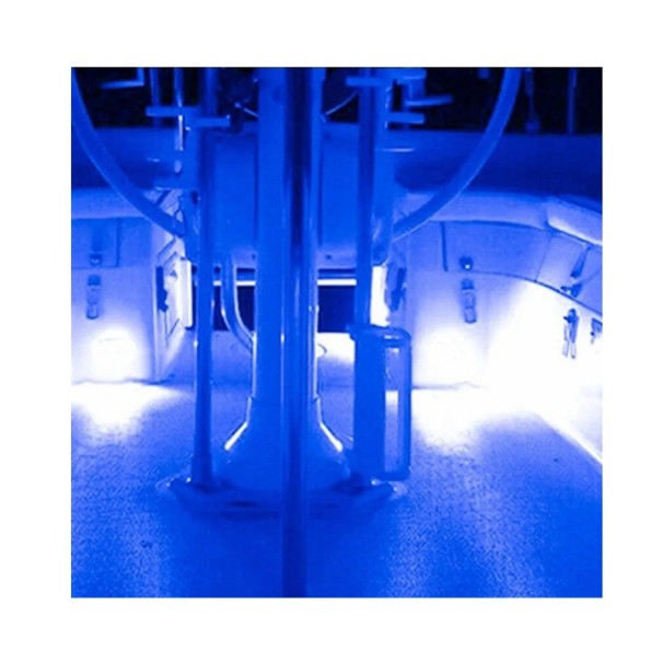 Lumină LED de semnalizare pentru bărci 12V DC albastru/Alb rezistent la apă IP67 ABS diametru 75 mm iluminat de punte 147 lm unghi de iluminare 120° accesorii albastru