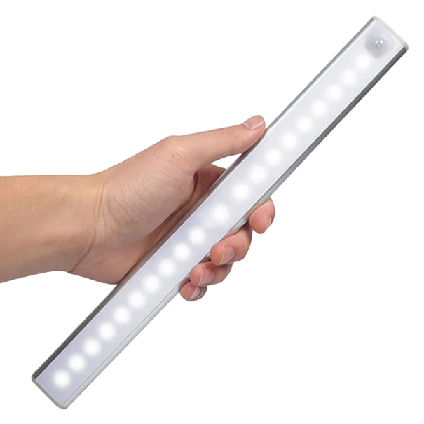 Lumină LED fără fir magnetică cu detector de mișcare 10 cm, alb rece, 6 LED, 350 mAh 1