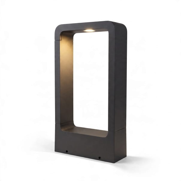 Luminária LED de Jardim de Baixa Tensão 15 W COB Branca Fria 6000 K 40 cm Alumínio DC 12 V Preta Coluna à Prova de Água para Relvado e Pátio 1