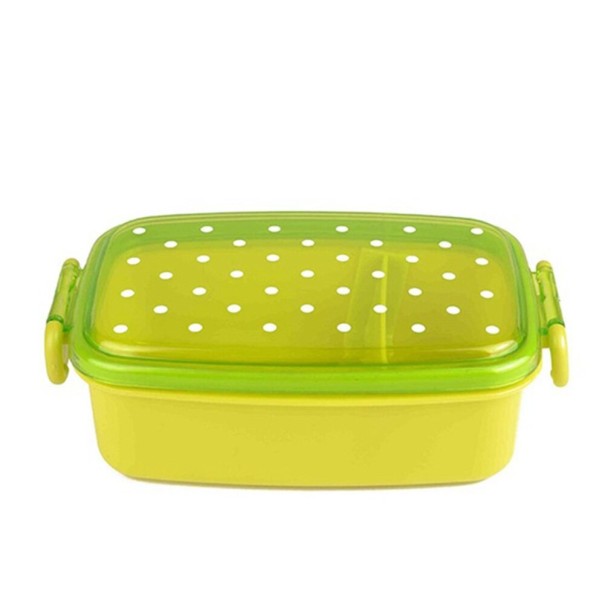Lunch box con pois verde