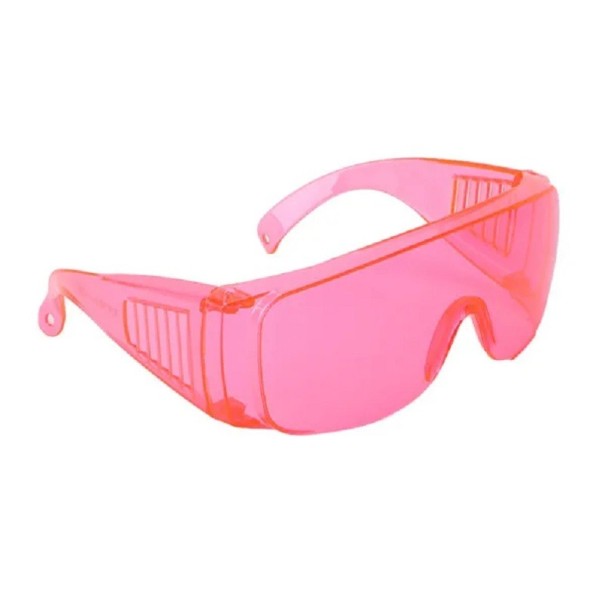 Lunettes de protection légères Lunettes confortables résistantes aux rayures Lunettes de cyclisme colorées avec ventilation Lunettes de sport contre le vent 6 x 19 cm rose