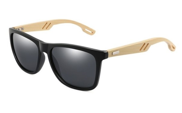 Lunettes de soleil en bois pour hommes E2114 3