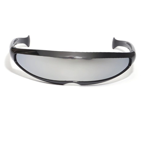 Lunettes de soleil futuristes gris