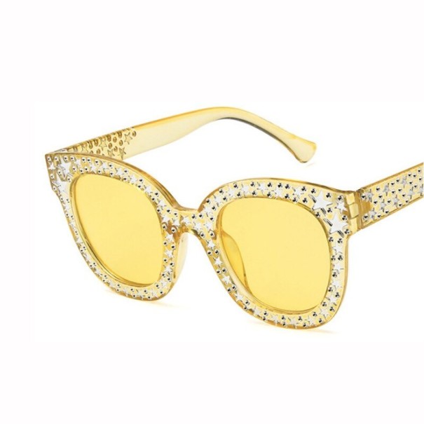 Lunettes de soleil pour femmes E1768 jaune