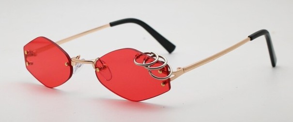 Lunettes de soleil pour femmes E1880 rouge