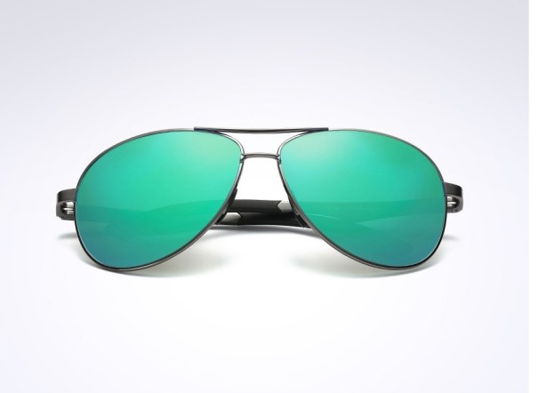 Lunettes de soleil stylées pour hommes bleu