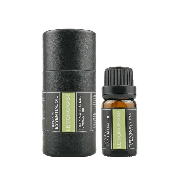 Luonnollinen tuoksuöljy Eteerinen öljy stressin lievitykseen Luonnollisella aromilla varustettu öljy Tuoksuesanssi diffuusoriin 10 ml Lemongrass
