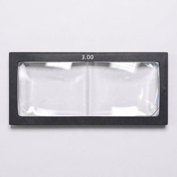 Lupa dioptrica para casco de soldador 3 dioptrías Tamaño 11 x 5,5 cm Grosor 3 mm Vidrio Marco negro Para soldadura precisa 1
