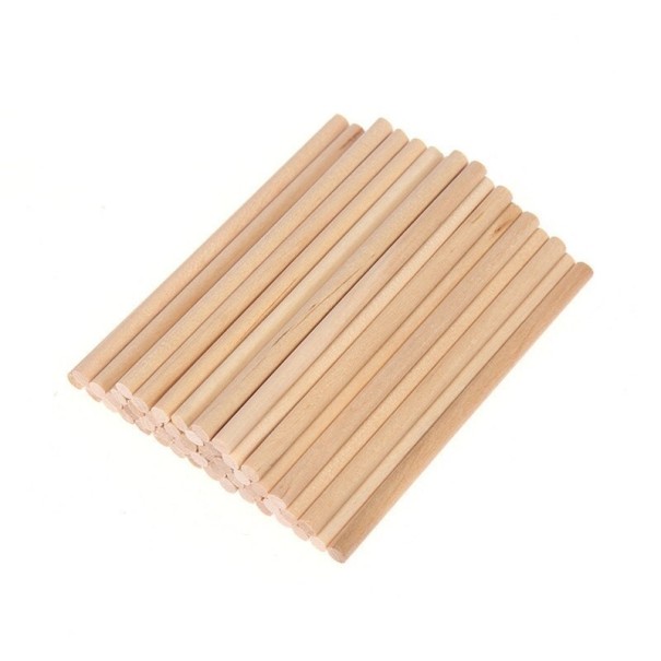 Lutscherstiele aus Holz 50 Stk hellbraun S
