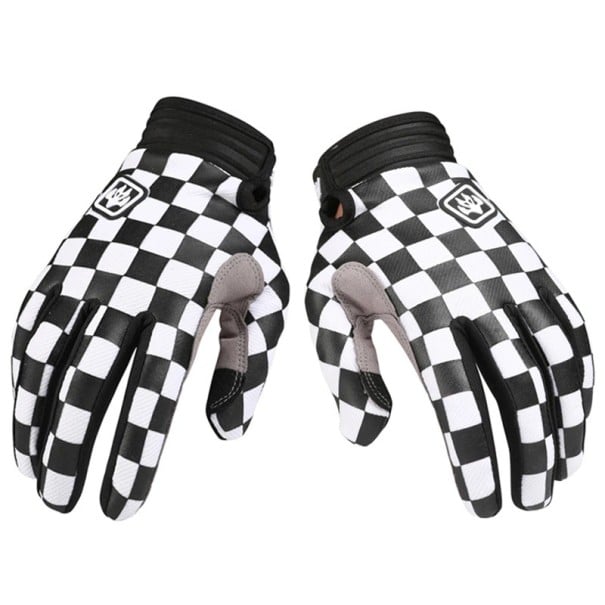 Luvas de competição Retro Rider para motocross BMX MTB ATV Off Road Motociclo e bicicleta de montanha Luvas de ciclismo Respiráveis branco XXL