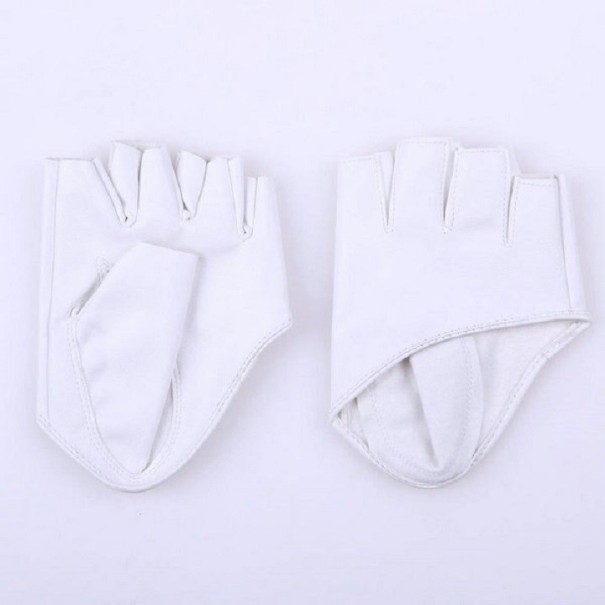 Luvas de senhora sem dedos branco