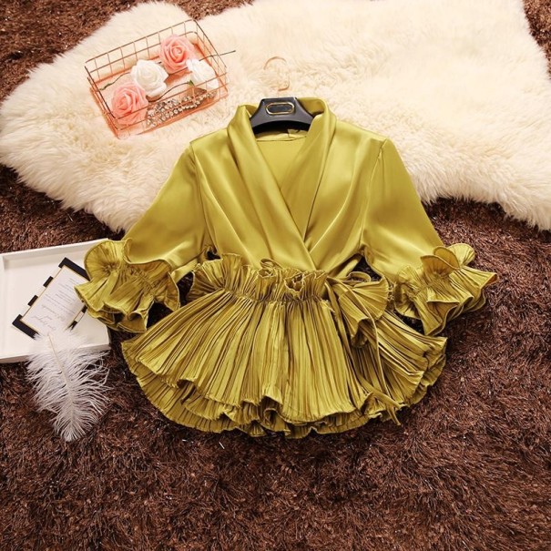Luxe damesblouse Holly geel