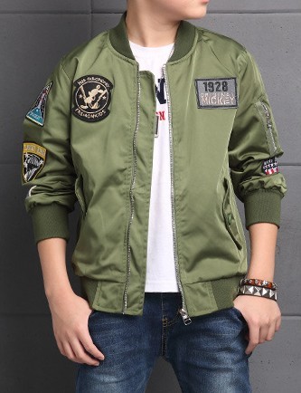 Luxe jongens lente/herfstjas J1372 groen 10