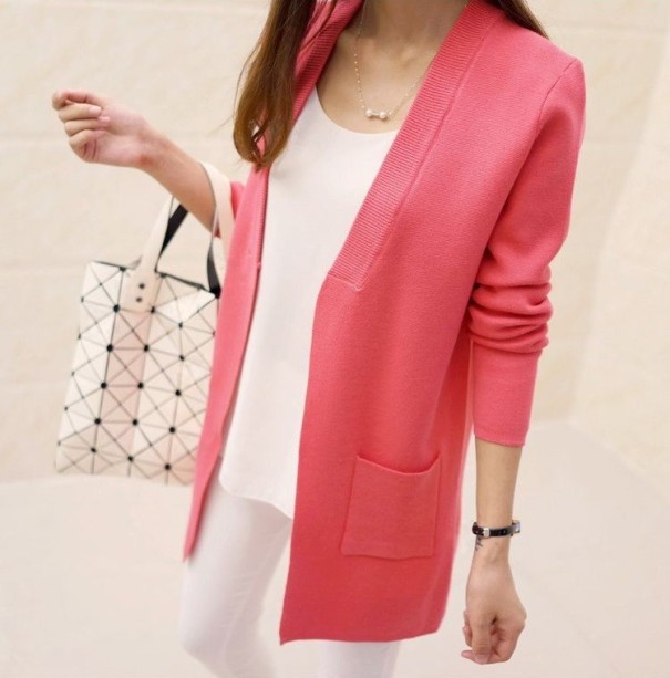 Luxuriöse Cardigan für Damen – Rot XS