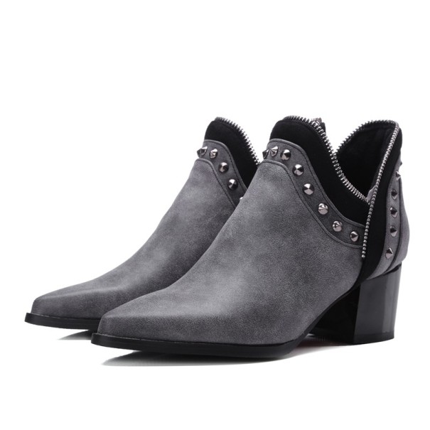 Luxuriöse Damen-Winterschuhe Naomi grau 43