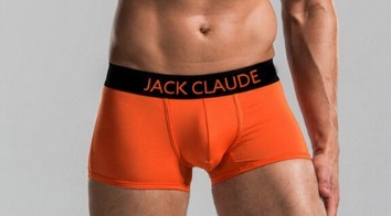 Luxuriöse Herren-Boxershorts – Orange L