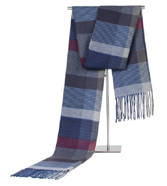 Luxuriöser karierter Herrenschal J754 4 Luxuriöser karierter Herrenschal J754 4