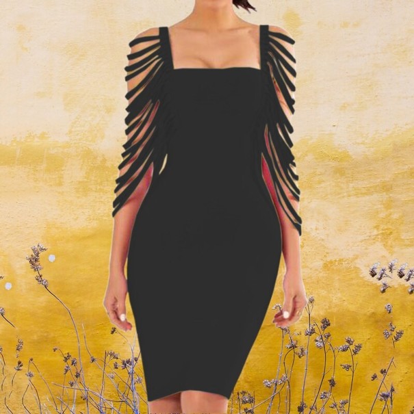 Luxuskleid für Damen schwarz XS