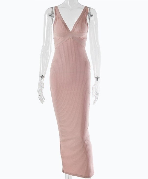 Luxusné bandážové šaty ružová S