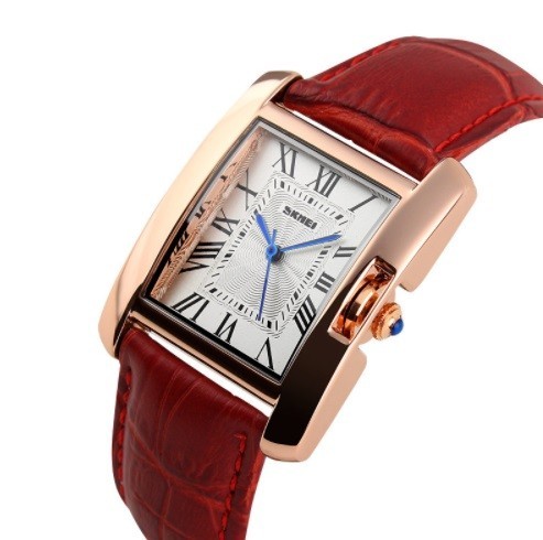 Luxusné dámske retro hodinky J1981 červená