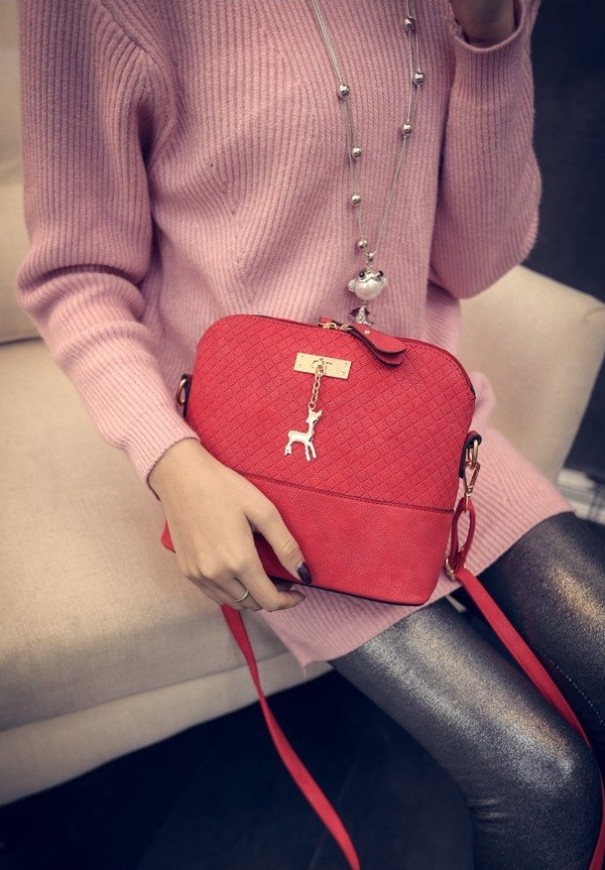 Luxusní dámská mini kabelka - Červená 1