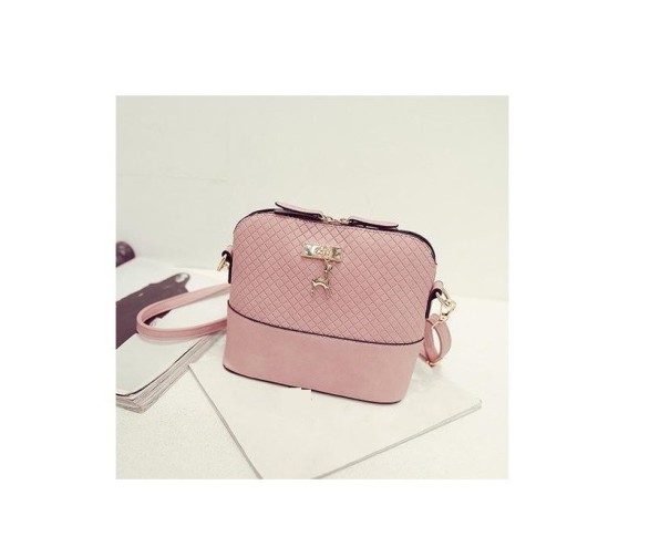 Luxusní dámská mini kabelka - Růžová 1