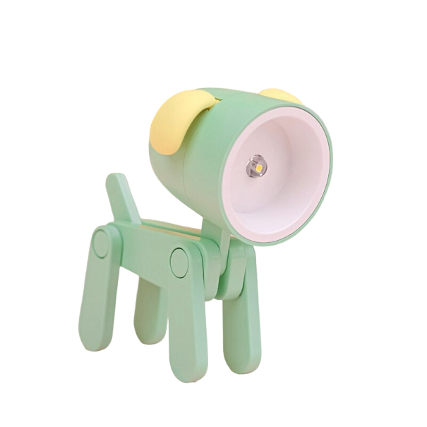 Luz dobrável cão verde