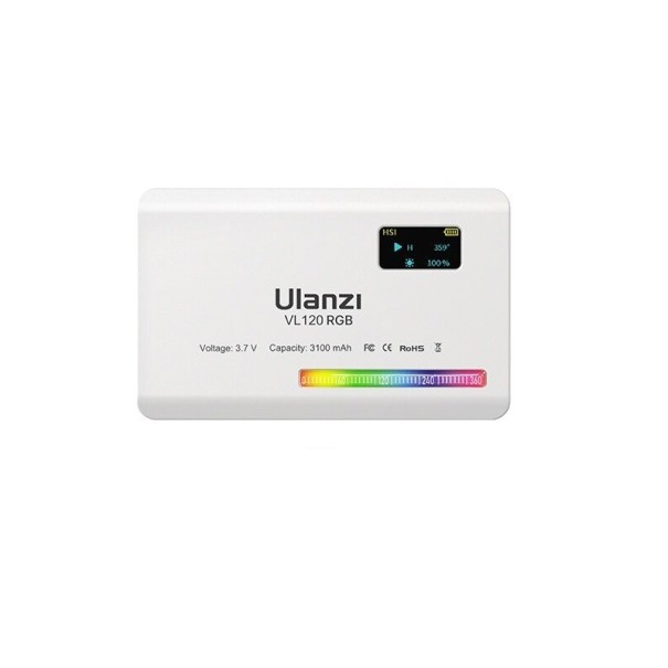 Luz LED RGB para câmara branco