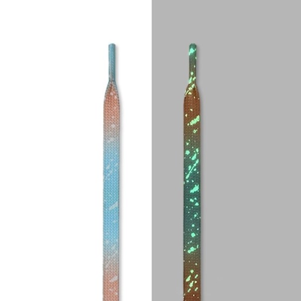 Lysende snørebånd 140 cm blå