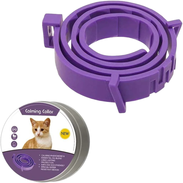 Lyserødt halsbånd til katte mod parasitter Antiparasitisk beskyttelse Justerbart halsbånd til katte Halsbånd mod flåter og lopper 38 cm 1