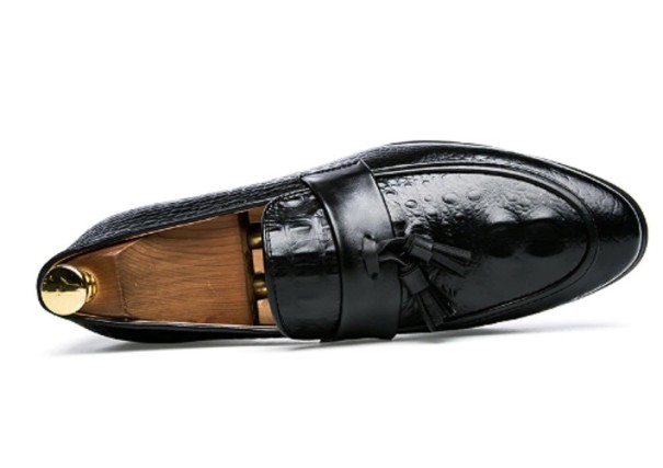 Lyxiga loafers för män J1377