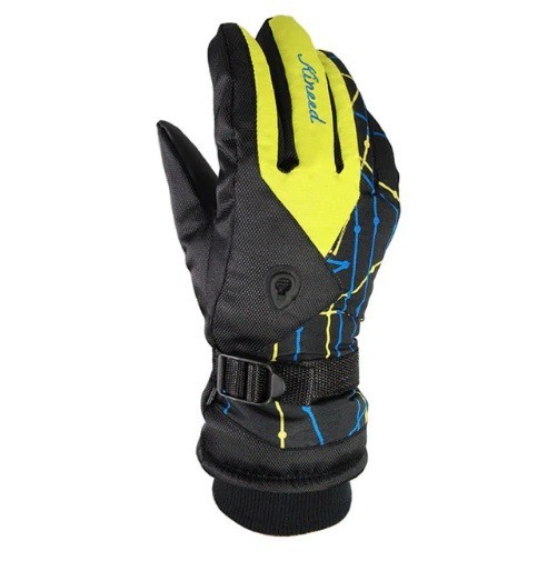 Lyžařské rukavice J2568 žlutá M