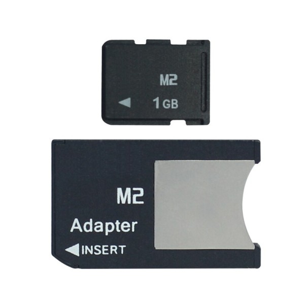M2 minneskort med adapter 2GB