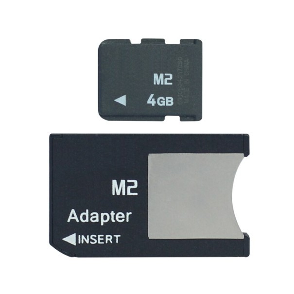 M2 minneskort med adapter 4GB