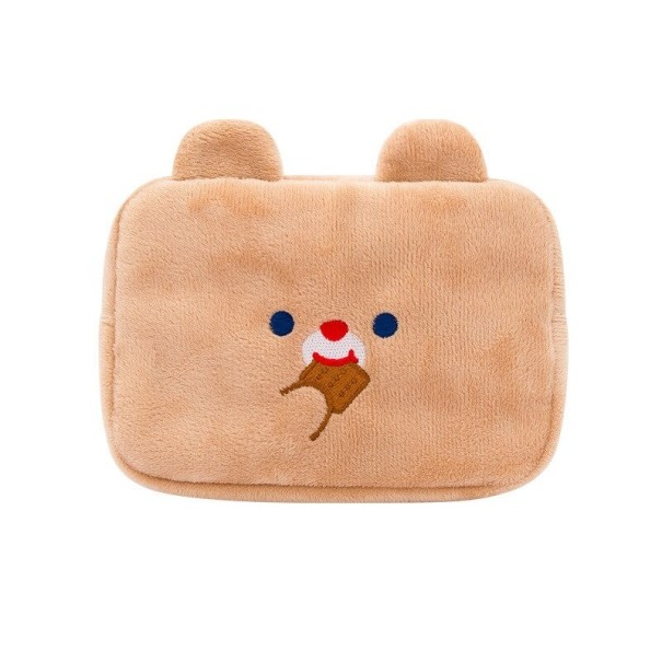 M400 Teddybär-Damenbrieftasche hellbraun